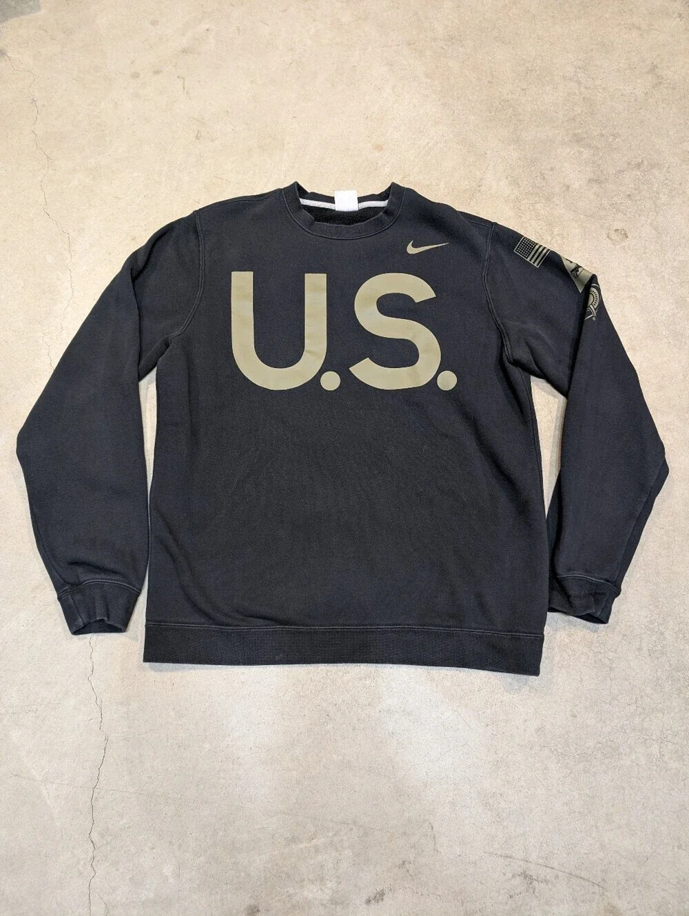 Nike Army Black Knights Sweatshirt Mens M Black Pullover